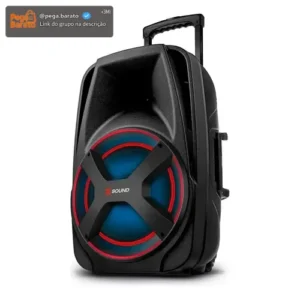 Caixa Amplificada Mondial CM-650-N 650W Bluetooth MIC Guitar - Imagem 1