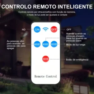 Luz Led Luminaria Solar Sensor Presença Forte Poste Pared - Imagem 7