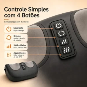 Massageador Pes Elétrico Anti Stress Pernas Relaxe Confort - Imagem 3