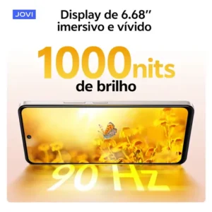 Smartphone Jovi Y19s 256gb, 4+4gb Ram Turbo, Câmera 50mp, Bateria 5500mah, Carregamento 15w, Tela 90hz - Preto Safira - Imagem 8