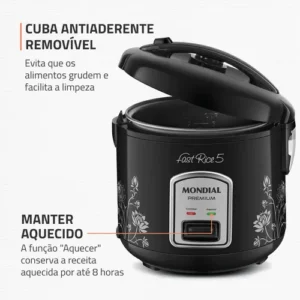 Panela De Arroz Fast Rice 5 Premium Mondial NPE-08-5X - Imagem 4