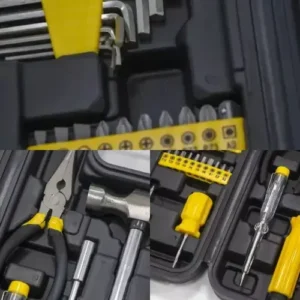Jogo de Ferramentas 200 Peças com Chaves de Precisão e Allen Kit com Maleta Resistente - Titanium Platina - Imagem 8