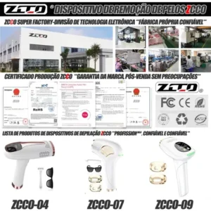 Depilador A Laser 990 Mil Pulsos 9 Marchas Três Modos Zcco - Imagem 11