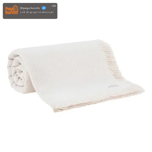 Colcha Solteiro Buddemeyer In Design 100% Algodão Bege