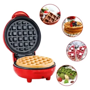 Mini Máquina De Fazer Waffle Panqueca Portátil Elétrica 110v - Imagem 2