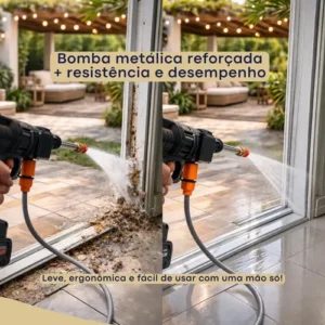 Lavadora Lava Jato Portátil Alta Pressão 2 Baterias + Maleta - Imagem 5