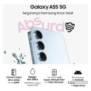 Smartphone Samsung Galaxy A55 5g 128gb Tela 6.6 Câmera 50mp Rosa (Novo com caixa aberta) - Imagem 4