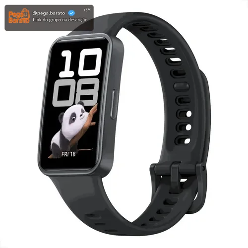 Smartwatch HUAWEI Band 10 Caixa de Polímeros Duráveis Análise do Sono em Nível Profissional Assistente de Bem-estar Emocional Relógio Smartwatch Compatível com Android e iOS Preto