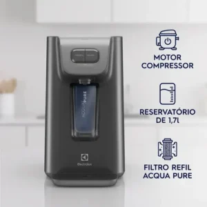Purificador Electrolux Experience Água Gelada, Fria ou Natural com Compressor Grafite PC01X - Imagem 2