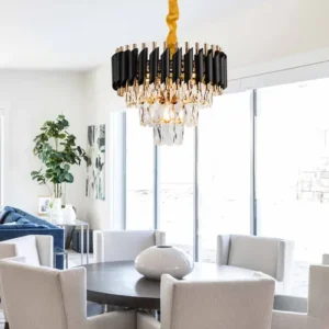 Lustre De Teto Cristal 40cm Para Sala De Jantar E Quarto - Imagem 3