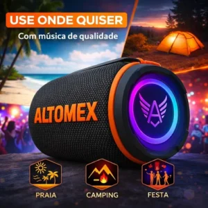 Caixa Caixinha De Som Bluetooth Pendrive Fm Sd Portátil Ipx6 - Imagem 5