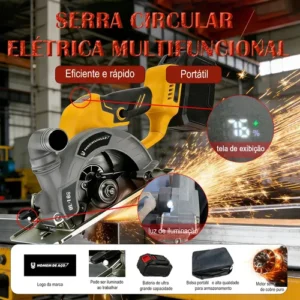 Pro Kit Serra Circular 48v Brushless 60000mah 1800w 7000rpm - Imagem 6
