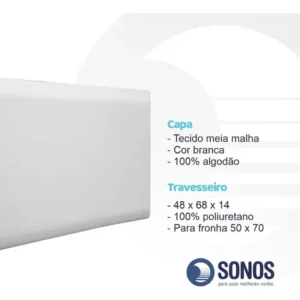 Travesseiro Sonos Nasa Light Alto 14cm De Altura - Imagem 6