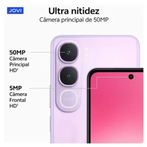 Smartphone Jovi Y21 256GB 8GB RAM (4+4GB RAM expansível) Câmera 50mp Bateria 6500mah - Preto - Imagem 5