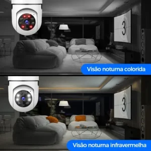 Câmera De Segurança Lâmpada Interna Externa 2mp Wi-fi 360° - Imagem 8