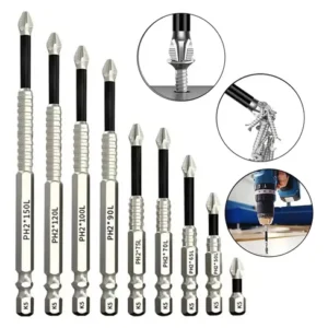 Kit Ponta Bits Magnéticas Antiderrapante Impactos K5 Ph2 9pc - Imagem 1