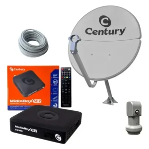 Kit Century Antena Parabólica Ku Midia 60cm Box Midiabox SE2 - Imagem 4
