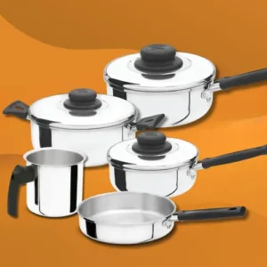 Conjunto De Panelas Caçarolas Polido Fortlar 5 Pçs. Cor Polida - Imagem 7