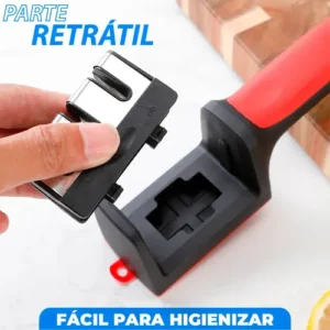 Afiador Amolador De Facas Tesouras Profissional 3 Em 1 Portátil Marca Homeroarte - Imagem 4