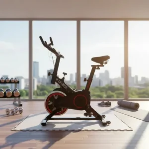 Liftness Bicicleta Ergométrica Fitness SP50PTVM Para Cardio E Musculação Academia Com Base Cor Preto E Vermelho - Imagem 9