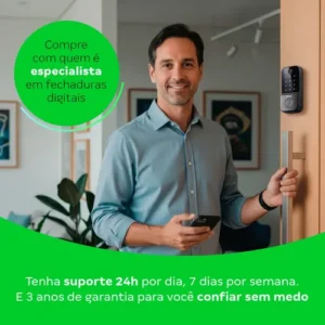 Fechadura Digital de Embutir Biométrica FR 221V Intelbras - Imagem 8