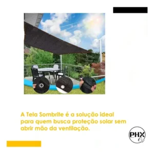 Tela Sombrite 90% Alças Reforçadas Toldo Garagem Piscinas - Imagem 8
