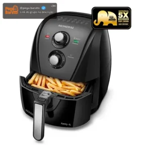 Fritadeira sem óleo air fryer 4L Mondial 1500W AFN-40-BFT - Imagem 1