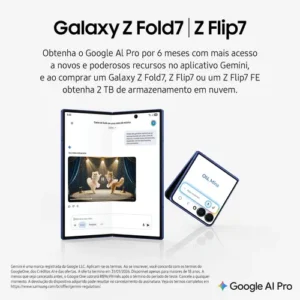 Samsung Galaxy Z Flip7 5G 512GB 12GB RAM, Galaxy AI Preto - Imagem 5