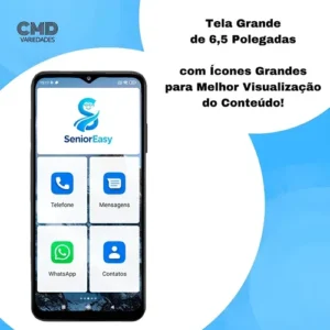 Smartphone SeniorEasy para Idosos 128gb 4gb RAM Tela Grande - Imagem 9