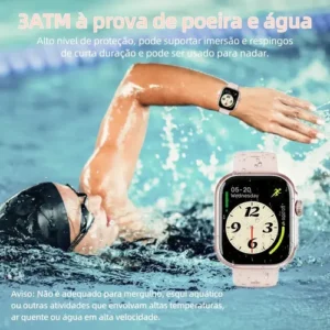 Relógio Smartwatch Bettdow Fb041 47 mm Esportivo Alexa E Gps 1.85 Cor Rosa - Imagem 10