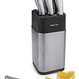 Conjunto De Facas Dolche - 8 Peças - Aço Inoxidável Com Cepo - Imagem 5