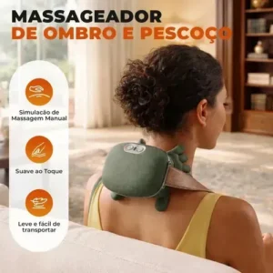 Massageador Pescoço Ombros Lombar Aquecimento 3d Mãozinha - Imagem 4