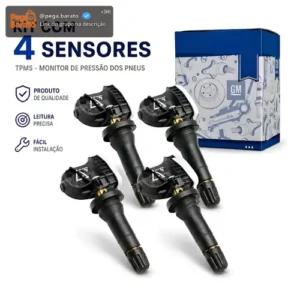 Kit Sensor Pressão Pneu Para Onix Cruze Tracker Spin S10 Gm - Imagem 1