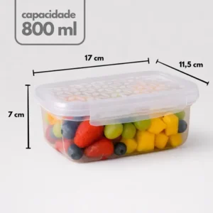 Kit 12 Potes Marmita 750 Ml Reutilizável Freezer Microondas - Imagem 7