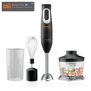 Mixer E Processador Mallory Trikxer Chefpro 500w Black Inox Cor Preto - Imagem 1