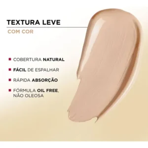 Protetor Solar Facial Antirrugas Com Cor Claro Universal Uniforme Fps60 40g L'oréal París - Imagem 3