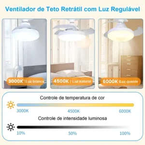 Ventilador De Teto Fansvento Com Luz 30cm Controle Remoto - Imagem 4