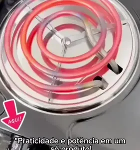 Fogão Fogareiro Elétrico Portátil 2 Bocas 2000w 110v Potente - Imagem 2