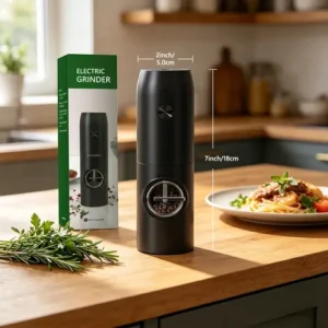 Moedor De Pimenta E Sal Elétrico Usb-c Com Led E Ajuste Fino - Imagem 10