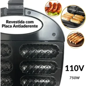 Maquina De Crepe Crepeira Crepera Hotdog Linguiça Queijo 110 - Imagem 6