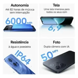 Xiaomi Redmi 15c 128gb 8gb Ram + Vendido Com Nf + Brinde - Imagem 5