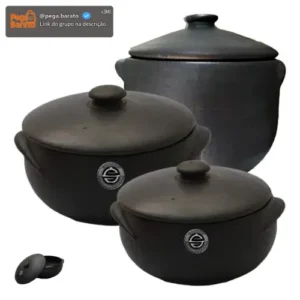 Conjunto Kit Panelas De Barro Capixaba Nº 0,00,01. - Imagem 1
