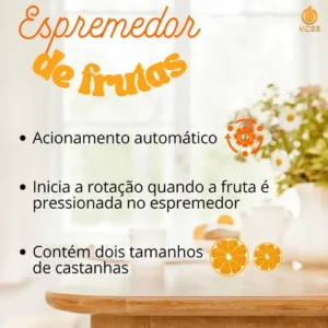 Espremedor De Frutas Limão Laranja 120w Inox Extrator Preto - Imagem 5