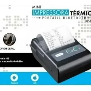 Mini Impressora Térmica Bluetooth Cupom Pedido Ifood Qr Code Cor Preto Knup KP-1025 - Imagem 6
