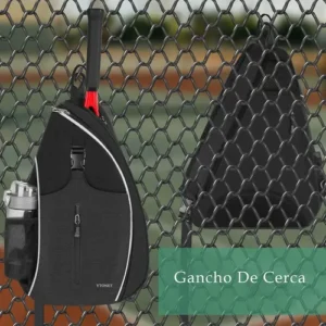 Mochila Raqueteira Beach Tennis, Bolsa De Tênis Transversal Para Raquete, Bolsa De Padel Grande Com Compartimento Separado, Antirroubo E Impermeável, Versátil Para Tênis, Badminton, Ytonet 1340 Preto - Imagem 6