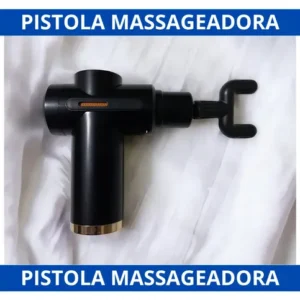 Massageador Elétrico Portátil Profissional Muscular Pistola Cor Preto - Imagem 3
