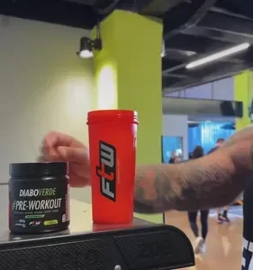 Pré Treino Pre Workout DIABO VERDE Pote 150g Sabor Frutas Amarelas FTW - Imagem 2