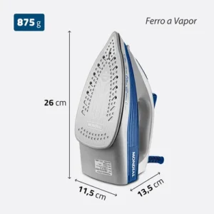 Ferro A Vapor Mondial 1200w FVN-01-BL - Imagem 8