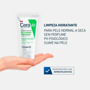 Espuma Cremosa De Limpeza Hidratante 60g Cerave Momento de aplicação Dia/Noite Todo tipo de pele - Imagem 3