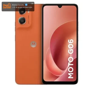 Smartphone Motorola Moto G06 - 256gb 4gb Ram + 8gb Ram Boost e Camera 50mp Com Ai Bateria De 5200 Mah Tela 6.9 - Laranja - Imagem 1